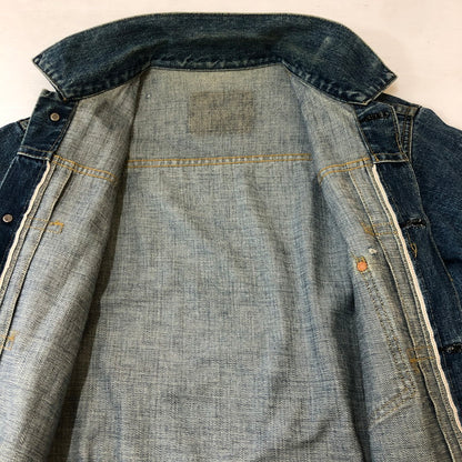 【中古品】【メンズ】 90's DENIM JACKET 90年代 デニムジャケット ライトアウター Gジャン 日本製復刻 ボタン裏刻印 J02 145-250329-kk-08-fuzh サイズ：表記無し 下記参照 カラー：ライトインディゴ 万代Net店