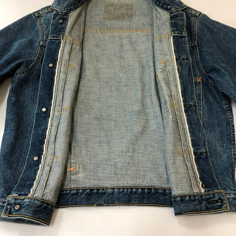 【中古品】【メンズ】 90's DENIM JACKET 90年代 デニムジャケット ライトアウター Gジャン 日本製復刻 ボタン裏刻印 J02 145-250329-kk-08-fuzh サイズ：表記無し 下記参照 カラー：ライトインディゴ 万代Net店