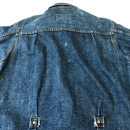【中古品】【メンズ】 90's DENIM JACKET 90年代 デニムジャケット ライトアウター Gジャン 日本製復刻 ボタン裏刻印 J02 145-250329-kk-08-fuzh サイズ：表記無し 下記参照 カラー：ライトインディゴ 万代Net店