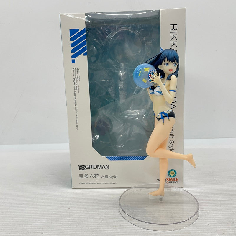 【中古品】 SSSS.GRIDMAN 宝多六花 水着style 1/7 完成品フィギュア アクアマリン 053-260609-ns-4-tei 万代Net店