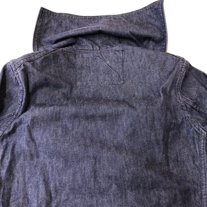【中古品】【メンズ】 FRENCH NAVY フランス海軍 70's DENIM SAILOR SHIRT VINTAGE 70年代 デニム セーラーシャツ 長袖 トップス 145-250329-kk-11-tei サイズ：表記不明 下記参照 カラー：インディゴ 万代Net店
