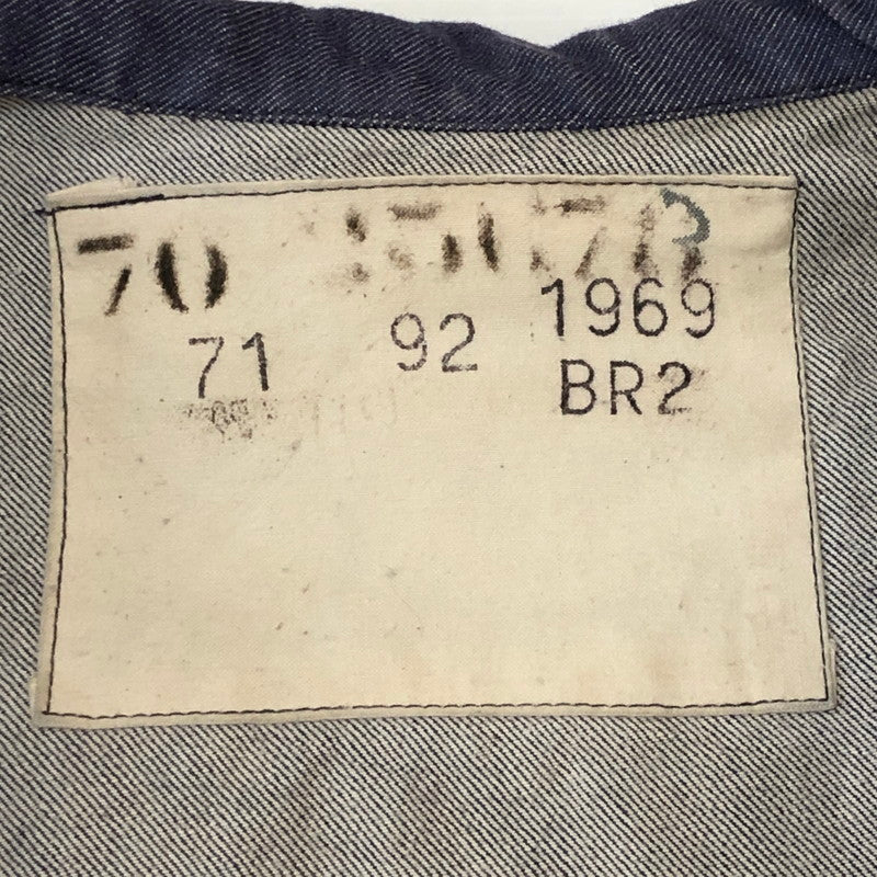 【中古品】【メンズ】 FRENCH NAVY フランス海軍 70's DENIM SAILOR SHIRT VINTAGE 70年代 デニム セーラーシャツ 長袖 トップス 145-250329-kk-11-tei サイズ：表記不明 下記参照 カラー：インディゴ 万代Net店