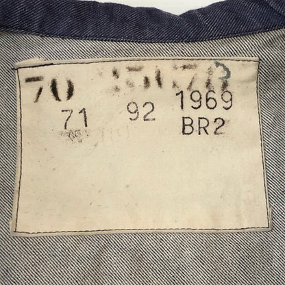 【中古品】【メンズ】 FRENCH NAVY フランス海軍 70's DENIM SAILOR SHIRT VINTAGE 70年代 デニム セーラーシャツ 長袖 トップス 145-250329-kk-11-tei サイズ：表記不明 下記参照 カラー：インディゴ 万代Net店