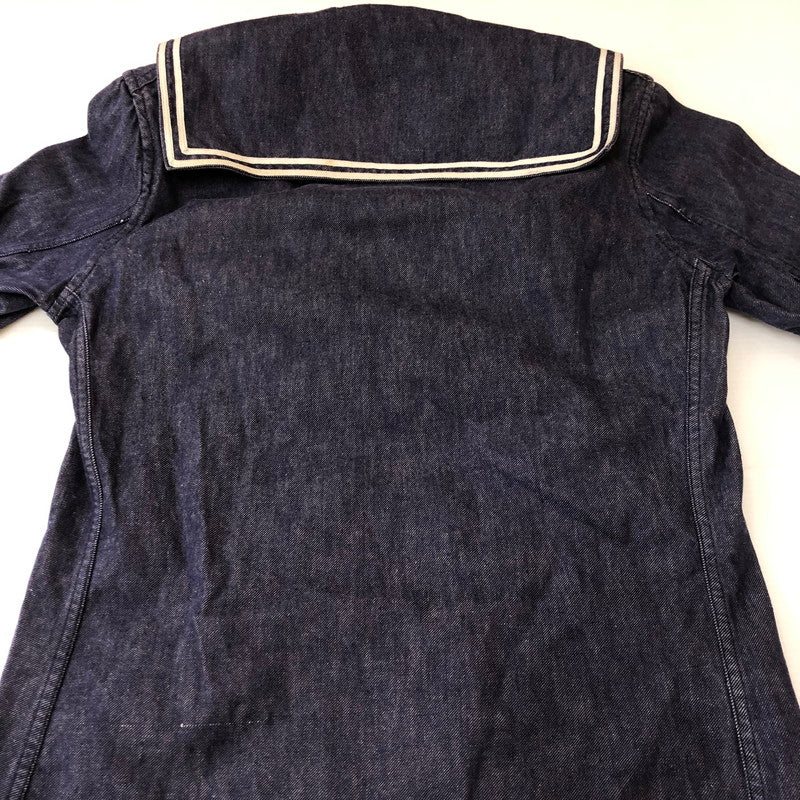 【中古品】【メンズ】 FRENCH NAVY フランス海軍 70's DENIM SAILOR SHIRT VINTAGE 70年代 デニム セーラーシャツ 長袖 トップス 145-250329-kk-11-tei サイズ：表記不明 下記参照 カラー：インディゴ 万代Net店