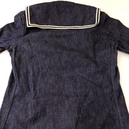 【中古品】【メンズ】 FRENCH NAVY フランス海軍 70's DENIM SAILOR SHIRT VINTAGE 70年代 デニム セーラーシャツ 長袖 トップス 145-250329-kk-11-tei サイズ：表記不明 下記参照 カラー：インディゴ 万代Net店