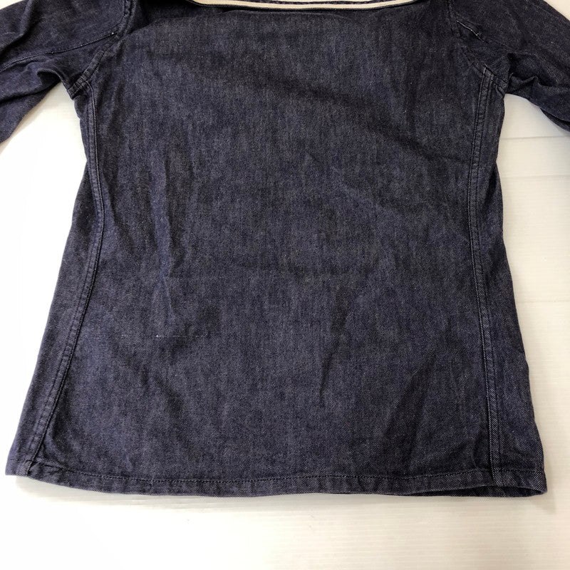 【中古品】【メンズ】 FRENCH NAVY フランス海軍 70's DENIM SAILOR SHIRT VINTAGE 70年代 デニム セーラーシャツ 長袖 トップス 145-250329-kk-11-tei サイズ：表記不明 下記参照 カラー：インディゴ 万代Net店