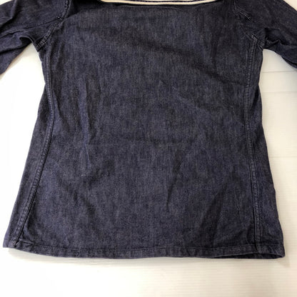 【中古品】【メンズ】 FRENCH NAVY フランス海軍 70's DENIM SAILOR SHIRT VINTAGE 70年代 デニム セーラーシャツ 長袖 トップス 145-250329-kk-11-tei サイズ：表記不明 下記参照 カラー：インディゴ 万代Net店