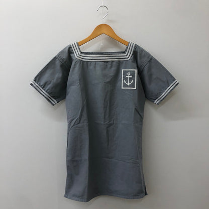 【中古品】【メンズ】 FRENCH NAVY フランス海軍 60's MARINE SAILOR SHIRT VINTAGE 60年代 マリン セーラーシャツ 半袖 トップス ヴィンテージ 145-250329-kk-13-tei サイズ：表記不明 下記参照 カラー：グレー 万代Net店
