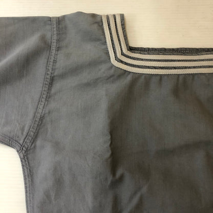 【中古品】【メンズ】 FRENCH NAVY フランス海軍 60's MARINE SAILOR SHIRT VINTAGE 60年代 マリン セーラーシャツ 半袖 トップス ヴィンテージ 145-250329-kk-13-tei サイズ：表記不明 下記参照 カラー：グレー 万代Net店