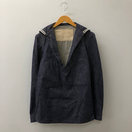 【中古品】【メンズ】 FRENCH NAVY フランス海軍 70's DENIM SAILOR SHIRT VINTAGE 70年代 デニム セーラーシャツ 長袖 トップス 145-250329-kk-10-tei サイズ：表記不明 下記参照 カラー：インディゴ 万代Net店