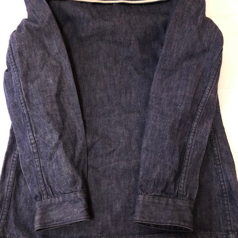 【中古品】【メンズ】 FRENCH NAVY フランス海軍 70's DENIM SAILOR SHIRT VINTAGE 70年代 デニム セーラーシャツ 長袖 トップス 145-250329-kk-10-tei サイズ：表記不明 下記参照 カラー：インディゴ 万代Net店