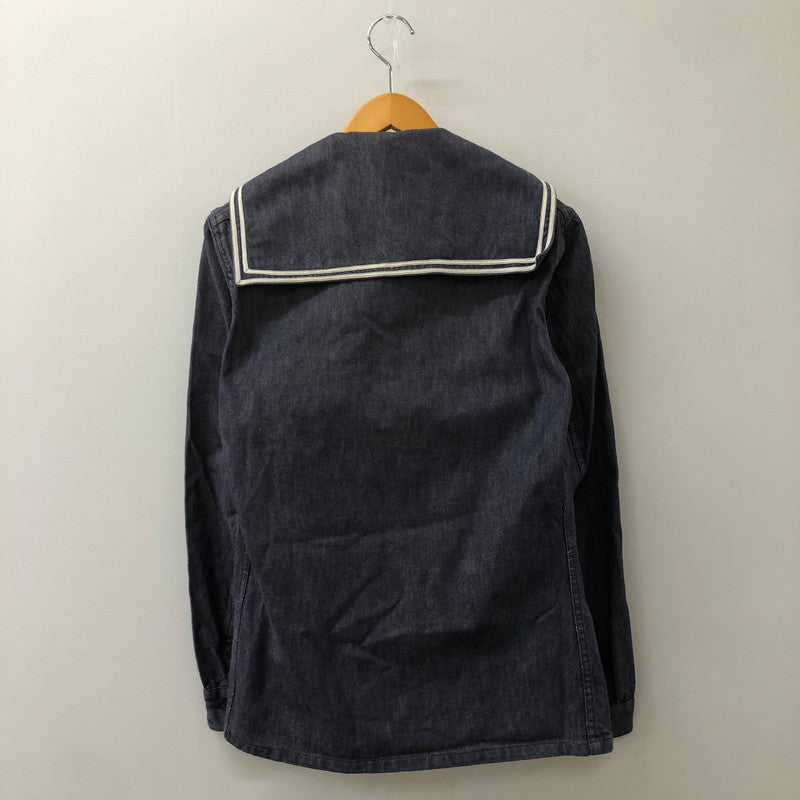 【中古品】【メンズ】 FRENCH NAVY フランス海軍 70's DENIM SAILOR SHIRT VINTAGE 70年代 デニム セーラーシャツ 長袖 トップス 145-250329-kk-10-tei サイズ：表記不明 下記参照 カラー：インディゴ 万代Net店