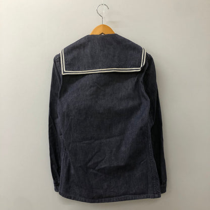 【中古品】【メンズ】 FRENCH NAVY フランス海軍 70's DENIM SAILOR SHIRT VINTAGE 70年代 デニム セーラーシャツ 長袖 トップス 145-250329-kk-10-tei サイズ：表記不明 下記参照 カラー：インディゴ 万代Net店