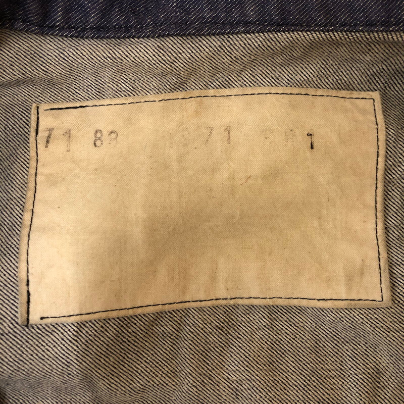 【中古品】【メンズ】 FRENCH NAVY フランス海軍 70's DENIM SAILOR SHIRT VINTAGE 70年代 デニム セーラーシャツ 長袖 トップス 145-250329-kk-10-tei サイズ：表記不明 下記参照 カラー：インディゴ 万代Net店