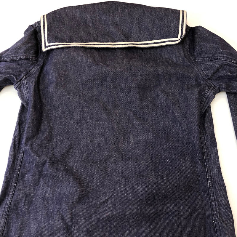 【中古品】【メンズ】 FRENCH NAVY フランス海軍 70's DENIM SAILOR SHIRT VINTAGE 70年代 デニム セーラーシャツ 長袖 トップス 145-250329-kk-10-tei サイズ：表記不明 下記参照 カラー：インディゴ 万代Net店