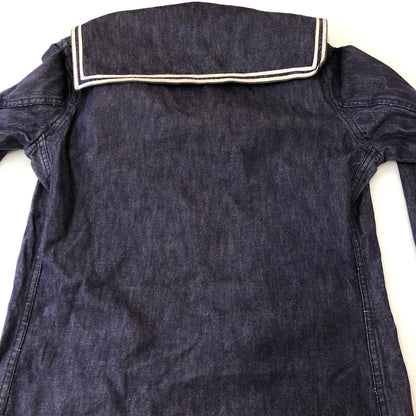 【中古品】【メンズ】 FRENCH NAVY フランス海軍 70's DENIM SAILOR SHIRT VINTAGE 70年代 デニム セーラーシャツ 長袖 トップス 145-250329-kk-10-tei サイズ：表記不明 下記参照 カラー：インディゴ 万代Net店
