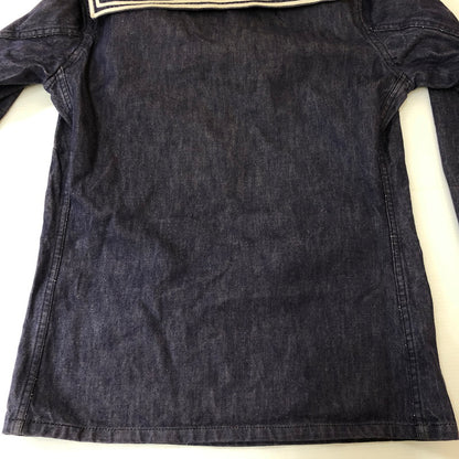 【中古品】【メンズ】 FRENCH NAVY フランス海軍 70's DENIM SAILOR SHIRT VINTAGE 70年代 デニム セーラーシャツ 長袖 トップス 145-250329-kk-10-tei サイズ：表記不明 下記参照 カラー：インディゴ 万代Net店