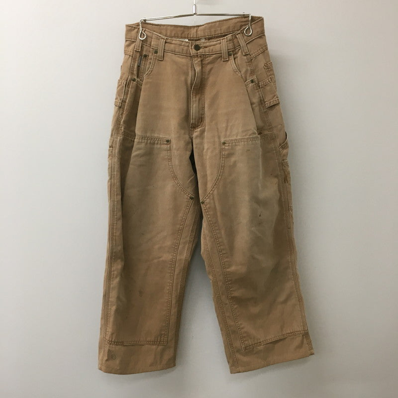 【現状渡し品】【メンズ】 Carhartt カーハート LOOSE FIT DOUBLE KNEE CARPENTER PANTS B188BUC ルーズフィット ダブルニー カーペンターパンツ ボトムス リメイク有 訳アリ 156-250329-kk-44-tei サイズ：表記無し 下記参照 カラー：ブラウン 万代Net店