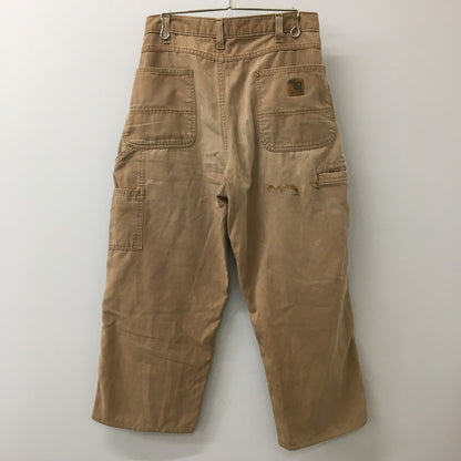 【現状渡し品】【メンズ】 Carhartt カーハート LOOSE FIT DOUBLE KNEE CARPENTER PANTS B188BUC ルーズフィット ダブルニー カーペンターパンツ ボトムス リメイク有 訳アリ 156-250329-kk-44-tei サイズ：表記無し 下記参照 カラー：ブラウン 万代Net店