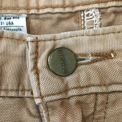 【現状渡し品】【メンズ】 Carhartt カーハート LOOSE FIT DOUBLE KNEE CARPENTER PANTS B188BUC ルーズフィット ダブルニー カーペンターパンツ ボトムス リメイク有 訳アリ 156-250329-kk-44-tei サイズ：表記無し 下記参照 カラー：ブラウン 万代Net店