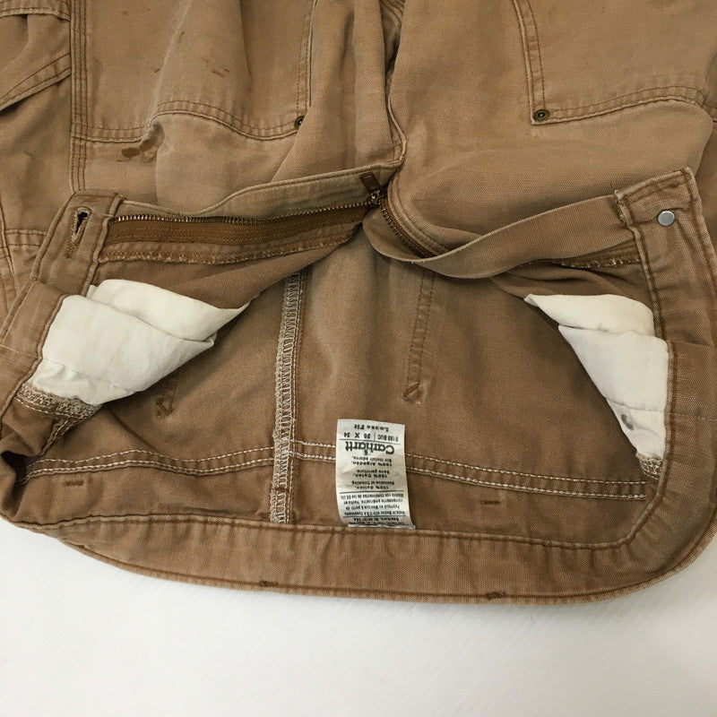 【現状渡し品】【メンズ】 Carhartt カーハート LOOSE FIT DOUBLE KNEE CARPENTER PANTS B188BUC ルーズフィット ダブルニー カーペンターパンツ ボトムス リメイク有 訳アリ 156-250329-kk-44-tei サイズ：表記無し 下記参照 カラー：ブラウン 万代Net店