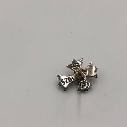 【中古品】【メンズ】 CHROME HEARTS クロムハーツ No.2 CH CRS CHクロススタッドピアス アクセサリー 190-250416-kk-08-tei カラー：シルバー 万代Net店