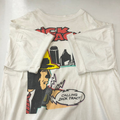 【中古品】【メンズ】 UNKNOWN 90's DICK TRACY COMIC TEE 90年代 ディック・トレイシー コミック Tシャツ 半袖 トップス 145-250411-kk-06-tei サイズ：表記無し 下記参照 カラー：ホワイト 万代Net店