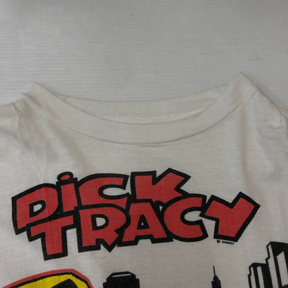【中古品】【メンズ】 UNKNOWN 90's DICK TRACY COMIC TEE 90年代 ディック・トレイシー コミック Tシャツ 半袖 トップス 145-250411-kk-06-tei サイズ：表記無し 下記参照 カラー：ホワイト 万代Net店