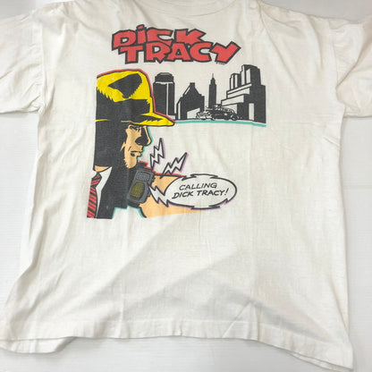 【中古品】【メンズ】 UNKNOWN 90's DICK TRACY COMIC TEE 90年代 ディック・トレイシー コミック Tシャツ 半袖 トップス 145-250411-kk-06-tei サイズ：表記無し 下記参照 カラー：ホワイト 万代Net店