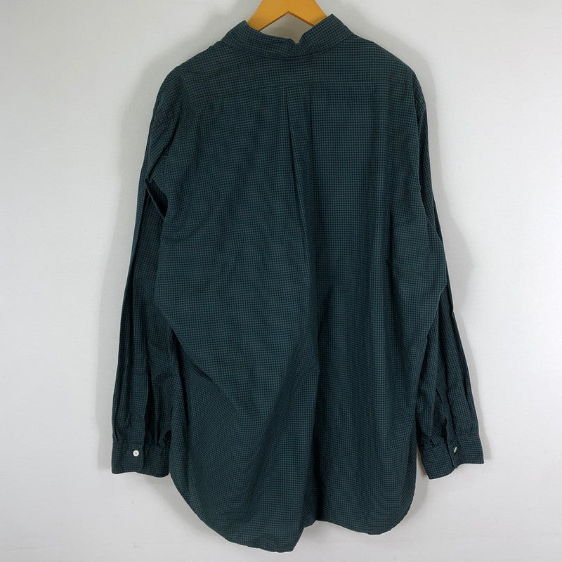 【中古品】【メンズ】 Brooks Brothers ブルックスブラザーズ 90's GINGHAM CHECK B.D. LS SHIRT 90年代 ギンガムチェック ボタンダウン ロングスリーブ シャツ 長袖 トップス 145-251124-yo-15-tei サイズ：17 1/2-R カラー：グリーン 万代Net店