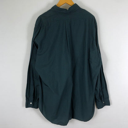 【中古品】【メンズ】 Brooks Brothers ブルックスブラザーズ 90's GINGHAM CHECK B.D. LS SHIRT 90年代 ギンガムチェック ボタンダウン ロングスリーブ シャツ 長袖 トップス 145-251124-yo-15-tei サイズ：17 1/2-R カラー：グリーン 万代Net店