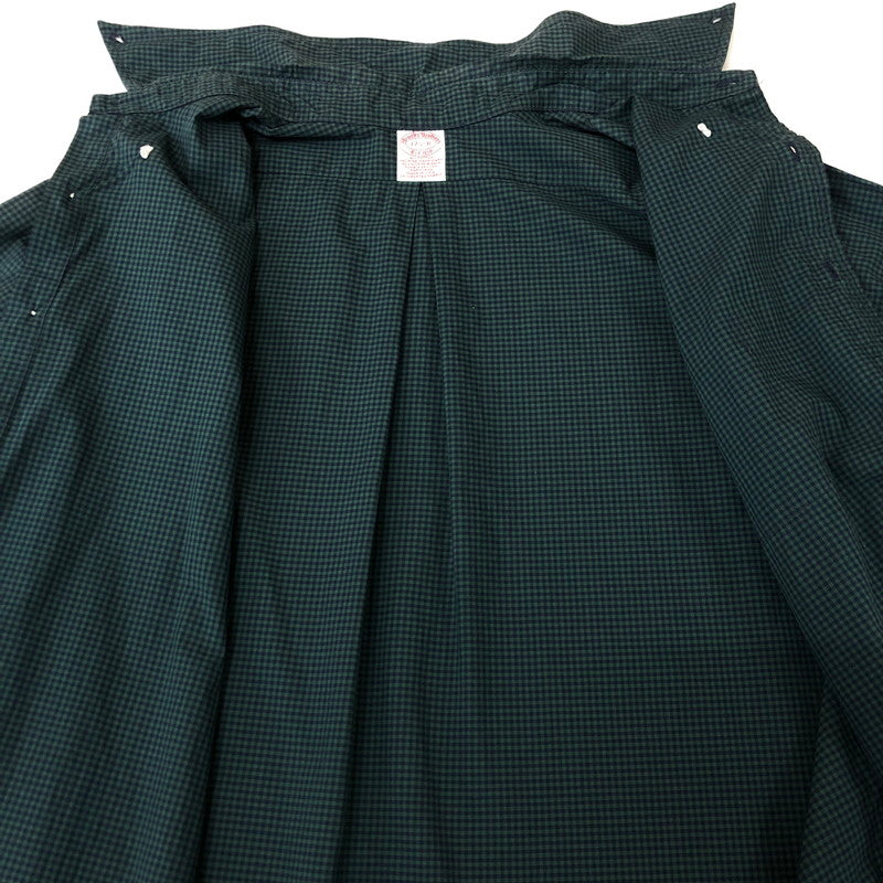 【中古品】【メンズ】 Brooks Brothers ブルックスブラザーズ 90's GINGHAM CHECK B.D. LS SHIRT 90年代 ギンガムチェック ボタンダウン ロングスリーブ シャツ 長袖 トップス 145-251124-yo-15-tei サイズ：17 1/2-R カラー：グリーン 万代Net店