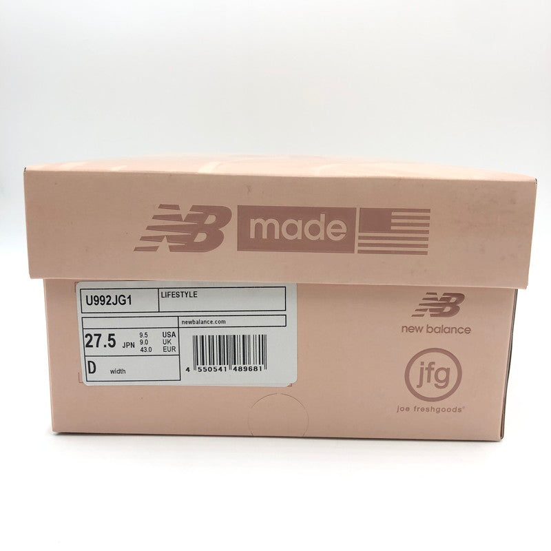 【中古美品】【メンズ】 NEW BALANCE ニューバランス × Joe Freshgoods ジョー・フレッシュグッズ 別注 コラボ 25SS 992 U992JG1 スニーカー 靴 162-250402-kk-15-tei カラー：ROSE SMOKE/MISTY ROSE 万代Net店