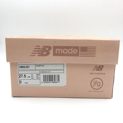 【中古美品】【メンズ】 NEW BALANCE ニューバランス × Joe Freshgoods ジョー・フレッシュグッズ 別注 コラボ 25SS 992 U992JG1 スニーカー 靴 162-250402-kk-15-tei カラー：ROSE SMOKE/MISTY ROSE 万代Net店