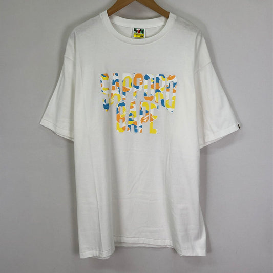 【中古品】【メンズ】 A BATHING APE アベイシングエイプ NYC LOGO SAPPORO TEE 001TEK22106F エヌワイシー ロゴ サッポロ Tシャツ 半袖 トップス 142-251126-ks-10-tei サイズ：2XL カラー：ホワイト 万代Net店