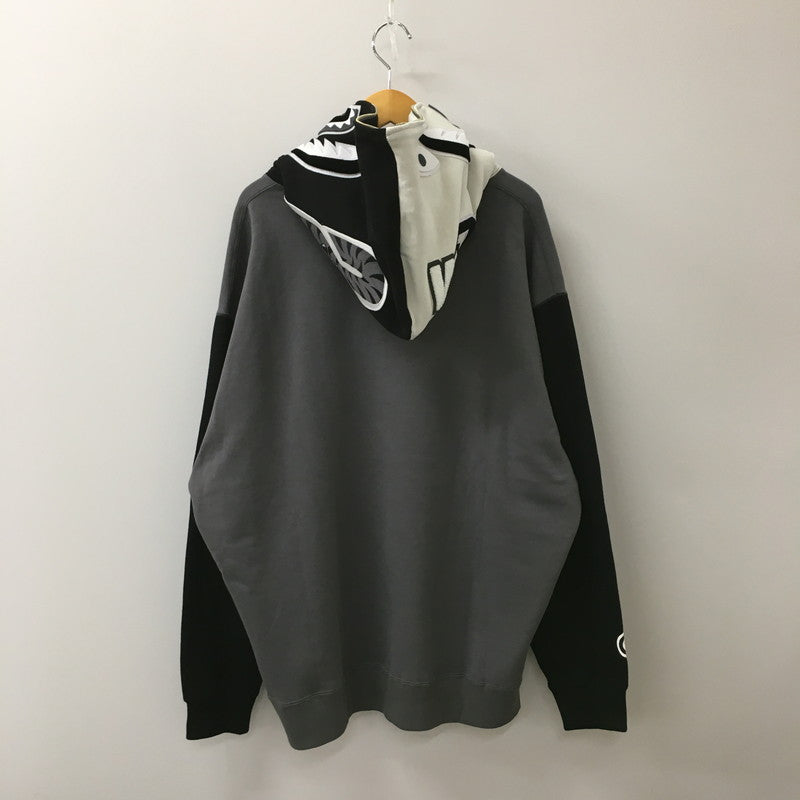 【中古品】【メンズ】 A BATHING APE アベイシングエイプ SHARK FULL ZIP HOODIE ♯1 001ZPK701311M シャーク フルジップフーディー トップス パーカー 142-250329-kk-29-tei サイズ：2XL カラー：グレー 万代Net店