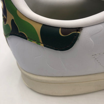 【中古品】【メンズ】 adidas アディダス × A BATHING APE アベイシングエイプ 別注 コラボ 23AW STAN SMITH BAPE IG1115 スタンスミス ベイプ スニーカー 靴 30周年記念 161-250727-KS-03-tei カラー：FTWWHT/FTWWHT/OWHITE 万代Net店