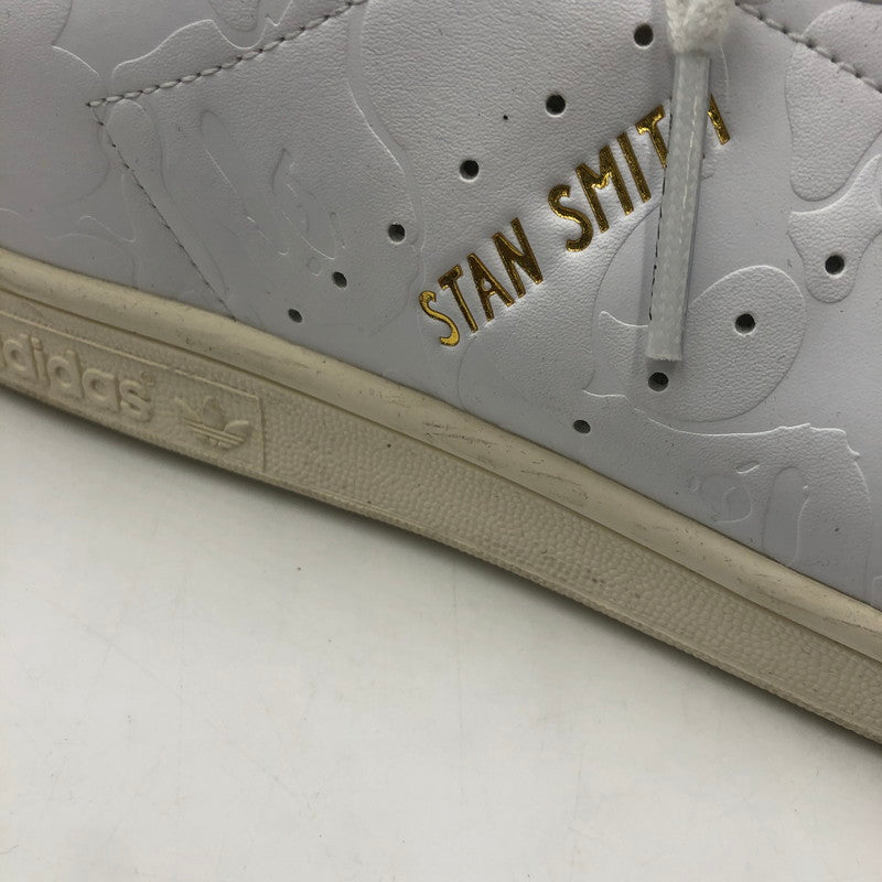 【中古品】【メンズ】 adidas アディダス × A BATHING APE アベイシングエイプ 別注 コラボ 23AW STAN SMITH BAPE IG1115 スタンスミス ベイプ スニーカー 靴 30周年記念 161-250727-KS-03-tei カラー：FTWWHT/FTWWHT/OWHITE 万代Net店