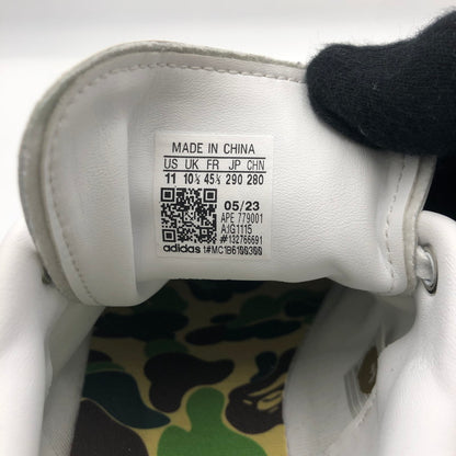 【中古品】【メンズ】 adidas アディダス × A BATHING APE アベイシングエイプ 別注 コラボ 23AW STAN SMITH BAPE IG1115 スタンスミス ベイプ スニーカー 靴 30周年記念 161-250727-KS-03-tei カラー：FTWWHT/FTWWHT/OWHITE 万代Net店