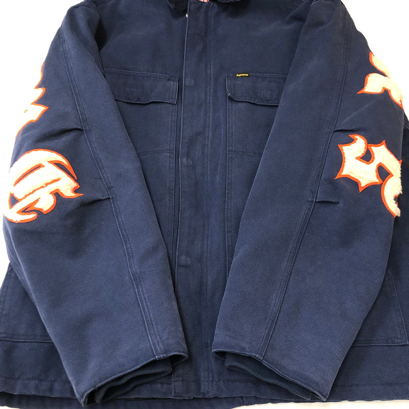【中古品】【メンズ】 25SS OLD ENGLISH CANVAS WORK JACKET オールドイングリッシュ キャンバス ワークジャケット アウター 149-250731-kk-03-fuzh サイズ：XL カラー：ネイビー 万代Net店
