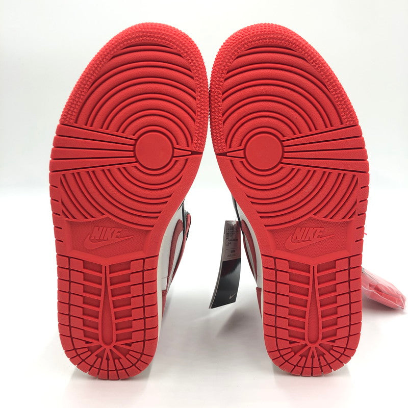 【中古美品】【メンズ】 AIR JORDAN 1 RETRO HIGH OG TRACK RED 555088-112 エアジョーダン1 レトロ ハイ オリジナル 6リングス トラックレッド スニーカー 靴 160-250402-kk-06-tei カラー：SUMMIT WHITE/TRACK RED-BLACK 万代Net店
