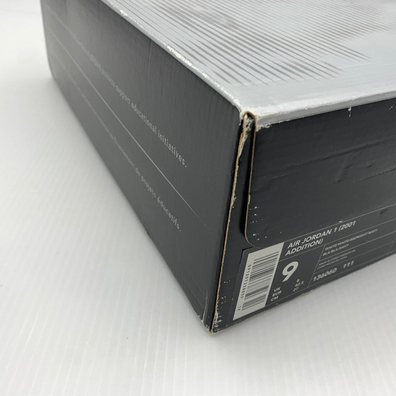 【中古品】【メンズ】 NIKE ナイキ AIR JORDAN 1 RETRO CO.JP WHITE NAVY 2001 136060-111 エアジョーダン1 レトロ ジャパン スニーカー 靴 シューズ 160-260823-ko-12-teih サイズ：27cm カラー：ホワイトネイビー 万代Net店