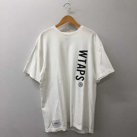 【中古品】【メンズ】 WTAPS ダブルタップス 24SS SIGN/SS/COTTON 241ATDT-STM04S サイン ショートスリーブ コットン Tシャツ 半袖 トップス 142-250330-kk-08-tei サイズ：03 カラー：ホワイト 万代Net店