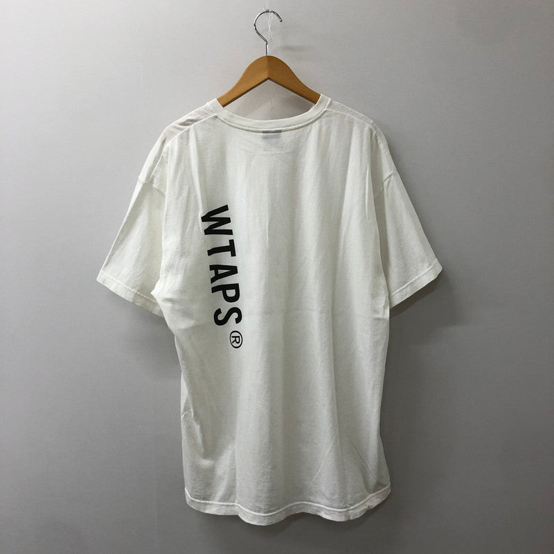 【中古品】【メンズ】 WTAPS ダブルタップス 24SS SIGN/SS/COTTON 241ATDT-STM04S サイン ショートスリーブ コットン Tシャツ 半袖 トップス 142-250330-kk-08-tei サイズ：03 カラー：ホワイト 万代Net店