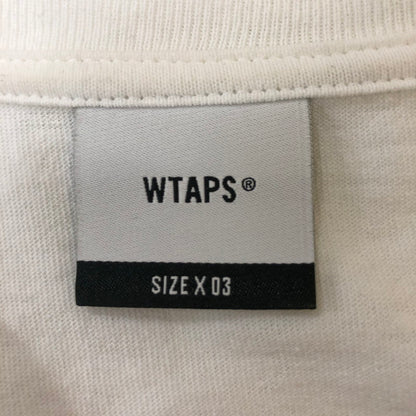 【中古品】【メンズ】 WTAPS ダブルタップス 24SS SIGN/SS/COTTON 241ATDT-STM04S サイン ショートスリーブ コットン Tシャツ 半袖 トップス 142-250330-kk-08-tei サイズ：03 カラー：ホワイト 万代Net店