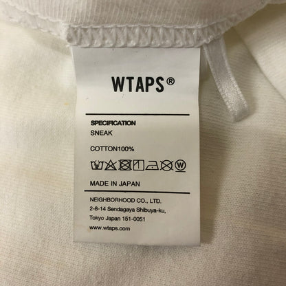 【中古品】【メンズ】 WTAPS ダブルタップス 24SS SIGN/SS/COTTON 241ATDT-STM04S サイン ショートスリーブ コットン Tシャツ 半袖 トップス 142-250330-kk-08-tei サイズ：03 カラー：ホワイト 万代Net店