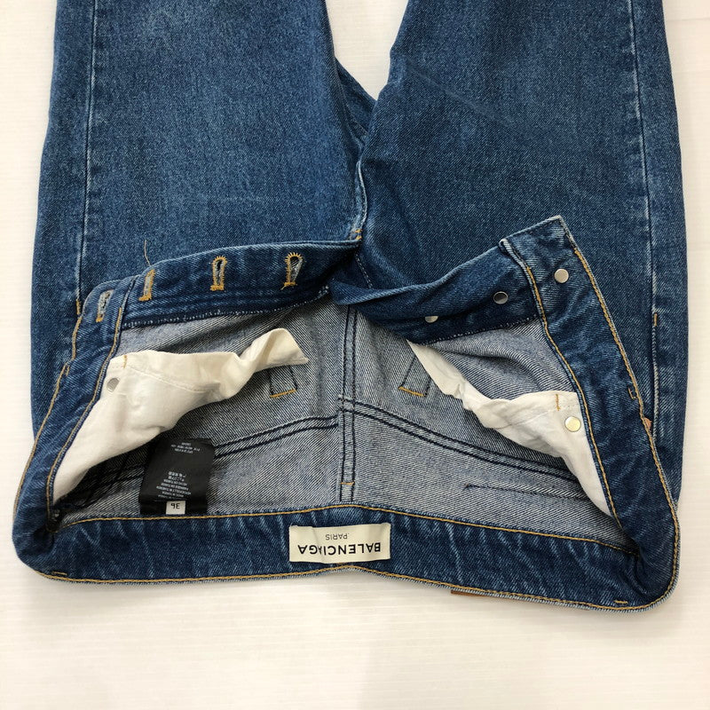 【中古品】【メンズ】 BALENCIAGA バレンシアガ WASHED TAPERED DENIM PANTS 460191 TSB06 ウォッシュド テーパード デニムパンツ ボトムス 152-250401-kk-08-tei サイズ：36 カラー：インディゴ 万代Net店