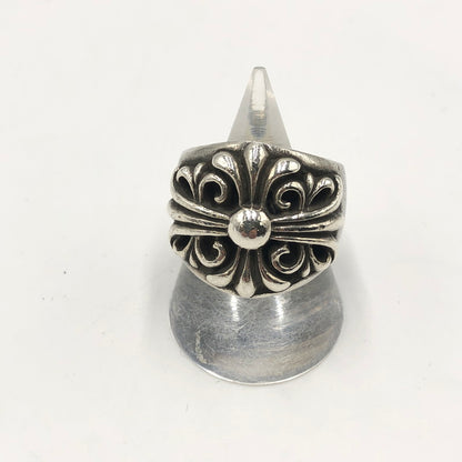 【中古品】【メンズ】 CHROME HEARTS クロムハーツ KEEPER RING キーパーリング アクセサリー 指輪 190-250402-kk-01-tei カラー：シルバー 16号 万代Net店