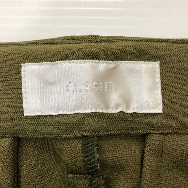 【中古品】【メンズ】 e.sen イーセン TONY JERSEY PANTS トニー ジャージパンツ ボトムス 151-250401-kk-05-tei サイズ：1 カラー：オリーブ 万代Net店