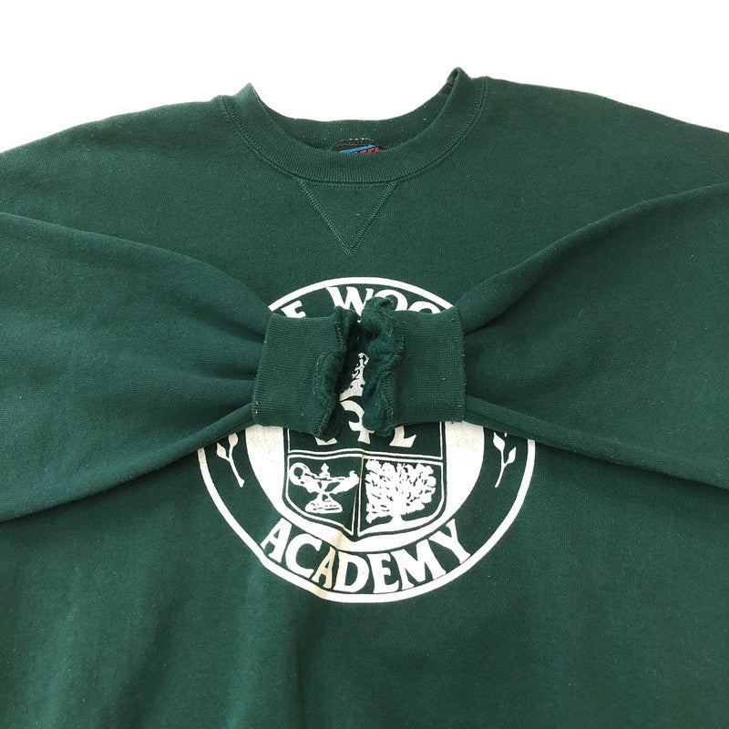 【中古品】【メンズ】 SOFEE FLEECE ソフィーフリース 80～90's PRINT CREWNECK SWEATSHIRT VINTAGE 80-90年代 プリント クルーネックスウェットシャツ トップス トレーナー ヴィンテージ 145-250409-kk-30-tei サイズ：L カラー：グリーン 万代Net店